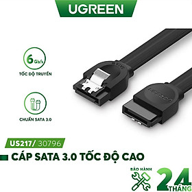 Cáp SATA 3.0 tốc độ truyền tải cao 6Gb/s dài 0.5m UGREEN US217 - Hàng chính hãng