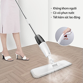 Cây Lau Nhà Thông Minh Phun Sương Aurora Water Spraymop - Chổi Lau Xịt Nước Khử Khuẩn Đầu Xoay 360 Độ - Thiết Kế Nhỏ Gọn Tiện Lợi  