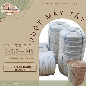 RUỘT MÂY TRÒN đan hàng thủ công, SỢI MÂY làm quả cầu trang trí Giáng Sinh, lễ tết, PHỤ KIỆN làm VÒNG NGUYỆT QUẾ