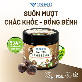 Kem Ủ Xả Lá Khế Bồ Hòn Heebee's Suôn Mượt, Chắc Khỏe, Bồng Bềnh 168 Gram