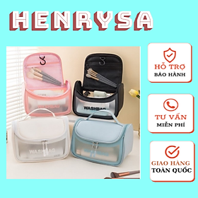 Túi đựng mỹ phẩm túi đựng đồ du lịch bằng nhựa chống thấm WASHBAG gọn nhẹ tiện lợi - Chính hãng