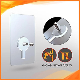 Miếng dán thanh chắn giường, Vít dán tường treo đồ không cần khoan đục, chịu tải cao, chắc chắn và tiện lợi - 4 miếng