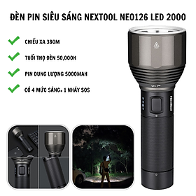 Đèn pin Sothing Nextool NE0126 chống nước, siêu sáng, chiếu xa tới 380m- Hàng chính hãng