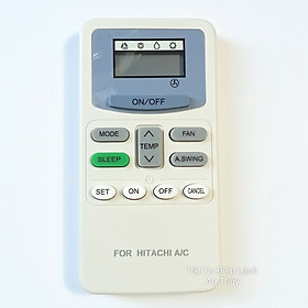 Mua Remote máy lạnh cho HITACHI mẫu ngắn có nút nguồn tím - Điều khiển máy lạnh HITACHI - Remote điều hòa HITACHI - Điều khiển điều hòa