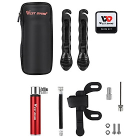WEST BIKING Dụng cụ vá lốp và bơm xe đạp đi động