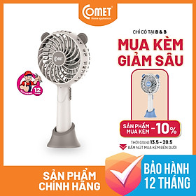 Quạt Sạc Comet CRF0804 (3W) - Hàng chính hãng