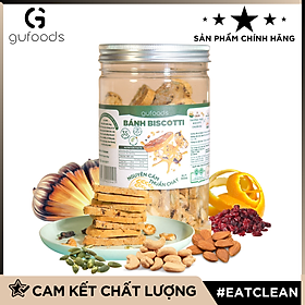 Hình ảnh Bánh Biscotti nguyên cám thuần chay GUfoods - Lành mạnh, Thơm ngon, Phù hợp Ăn kiêng, Eat clean