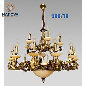 Đèn chùm đồng cao cấp HAPOVA PHELIM 988
