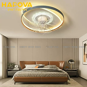 Mua Quạt ốp trang trí hiện đại HAPOVA 2101 + Tặng kèm điều khiển từ xa HÀNG CHÍNH HÃNG