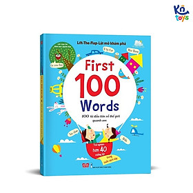 Sách tương tác lật mở khám phá khổ lớn lift the flap - first 100 words - 100 từ đầu tiên về thế giới quanh em – đinh tị