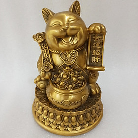 Mua Mèo thần tài bằng đồng  Mèo Thần Tài Vẫy Tay Bằng Đồng Chiêu Tài Kích Lộc  Quà Tặng Phong Thủy  Linh Vật Phong Thủy  Đồ Đồng Nguyệt Ánh