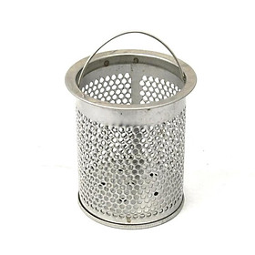 Lồng trụ lọc rác bồn rửa chén inox có quai