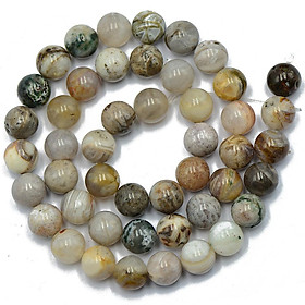 mm Bamboo Agate Gemstone Making Loose Beads Round Strand 15inch