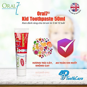 Kem Đánh Răng Trẻ Em Oral7 Dành Cho Trẻ Em Từ 3-12 Tuổi Oral7-Oralmart