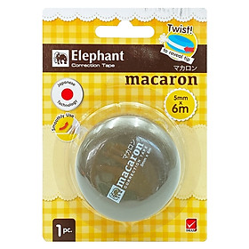 Bút Xóa Kéo Elephant - MACARON - Màu Nâu