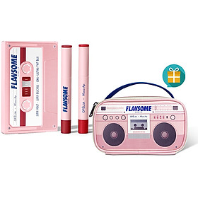 Set Son Ofélia x Miracle Apo Flawsome Glow Lip (2 x 2g) + Tặng Túi Trang điểm Flawsome's Retro Cassette