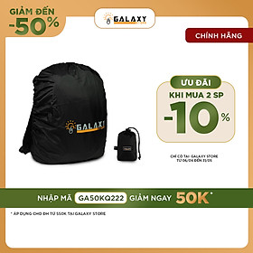 Áo Trùm Bao Che Bảo Vệ Balo Chống Mưa Chống Nước Du Lịch Phượt Dã Ngoại Galaxy Store GABL03 - Hàng Chính Hãng - Đen - S