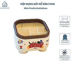 Hộp Đựng Bút FUNG Để Bàn – Hộp Văn Phòng Phẩm Hoạt Hình, Tiết Kiệm Không Gian, Sáng Tạo - HÀNG CHÍNH HÃNG MINIIN
