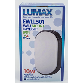 ĐÈN GẮN TƯỜNG NGOÀI TRỜI LUMAX#EWLL 501/BK-10LED/XMXD
