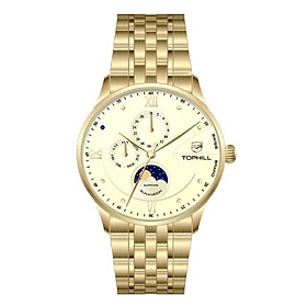 ĐỒNG HỒ TOPHILL TW085G.S2962 Dây và vỏ thép 316L, máy pin, kính sapphire