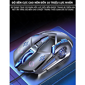 Chuột Máy Tính Chơi Game VINETTEAM G5 , Hiệu Ứng Ánh Sáng 7 Màu Phát Sáng , 6 Nút 4 Tốc Độ Phù Hợp Cho Game Thủ Và Văn Phòng - Hàng Chính Hãng