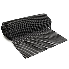 150cm x 30cm Multipurpose Non-Slip Mat Black Anti Slip Mat Roll For Home Office Cars Caravans Use - Can Be Cut to Any Size Easily