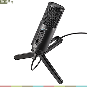 Audio-Technica ATR2500X-USB - Micro USB Condenser Cho Streamer, Kết Nối Type-C, Hướng Thu Cardioid, Kiểm Âm Thời Gian Thực- Hàng chính hãng