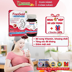 Viên uống bổ bầu FranGold MamaCare bổ sung vitamin và khoáng chất, nâng cao sức đề kháng, hỗ trợ giảm mệt mỏi cho phụ nữ trong và sau thai kì - Hộp 30 viên
