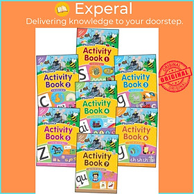 Hình ảnh Sách - Jolly Phonics Activity Books 1-7 - in Precursive Letters (British English ed by Sue Lloyd (UK edition, paperback)