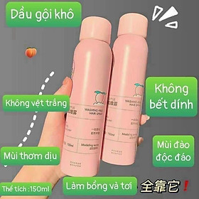 Mua Dầu gội đầu  khô chai 150ml cấp tốc giúp tóc bồng bềnh suốt 8 tiếng   không bết dính   không dầu  mềm mượt hương thơm dịu nhẹ  nhỏ gọn có thể mang theo mọi nơi