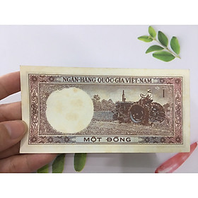 Mua 1 đồng xe may cày  tiền cổ thời bao cấp  tiền đẹp mới như hình  tặng phơi nylon bảo vệ tiền