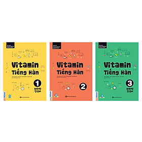 [Download Sách] Combo 3 Cuốn: Vitamin Tiếng Hàn 1, 2 Và 3 (Tặng 45 Cấu Trúc Tiếng Hàn Căn Bản Và E-Book Giáo Trình Tiếng Hàn Tổng Hợp) (Học Kèm App: MCBooks Application)