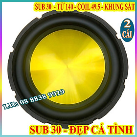 CẶP CỦ LOA SIÊU TRẦM 30 PT AUDIO TỪ 140 COIL 50 - CHUYÊN ĐÓNG LOA SUB LOA SUB RỜI - GIÁ 2 LOA