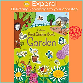 Sách - First Sticker Book Garden by Lucy Bowman (UK edition, paperback)