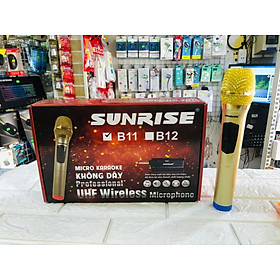Mua Micro Không Dây Sunrise B11 Loại 1 Mic chống hú tốt cực hút tiếng ca - HÀNG CHÍNH HÃNG