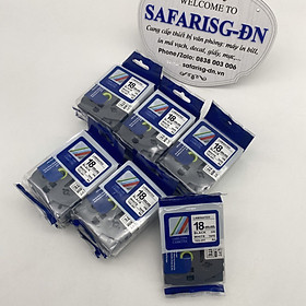 Mua  Combo 02 nhãn in TZ2-241 tiêu chuẩn - Chữ đen trên nền trắng 18mm - Hàng nhập khẩu