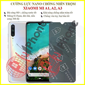 Dán chống nhìn trộm Xiaomi Mi A1, Mi A2, Mi A3 - Dán cường lực dẻo nano 9H