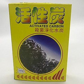 Than hoạt tính vật liệu lọc cho hồ cá cảnh 250g