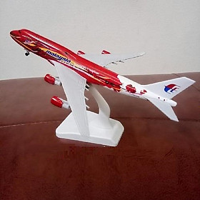 Mua Mô hình máy bay tĩnh Malaysia B747 20cm màu đỏ