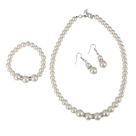 Fashion Women  Jewelry Set with Necklace Bracelet Earrings