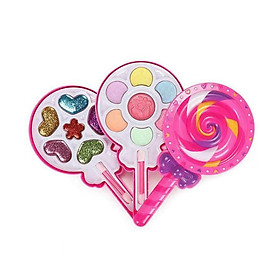 Makeup Palette for Girls Washable Cosmetic Kit Beauty Set for Party Game Nail Polish Eye Shadow Lip Gloss