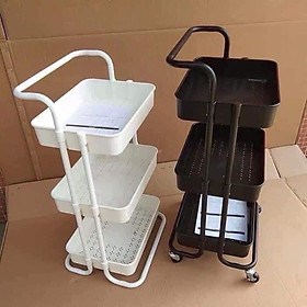 Mua Xe Đẩy Spa 3 Tầng Đa Năng khung sắt khay nhựa