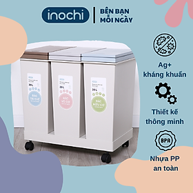 Mua Thùng rác thông minh HIRO INOCHI 3 Ngăn bấm nút tự động mở nắp phân loại rác cho phòng khách  phòng ngủ vệ sinh