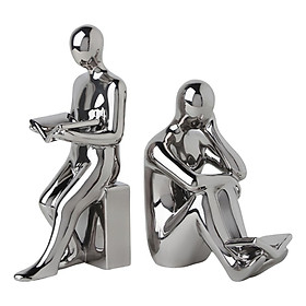 Creative Ceramic Human Statues Abstract Figurines Collectible Sculpture Gifts Decorative Objects for Drawer  Study Room Cabinet Studio