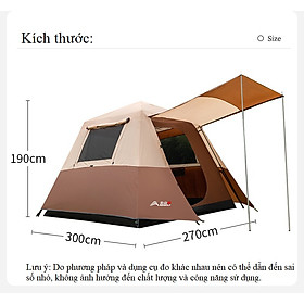 Lều cắm trại tự bung , lều du lịch dã ngoại dành cho 6-8 người, chống thấm nước -ZL039