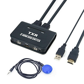 Universal Hdmi Kvm Switch Button Switcher With Usb Port Cable For Monitor Keyboard Mouse