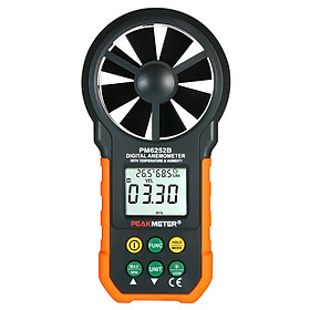 Máy Đo Tốc Độ Điện Tử Đa Năng Màn Hình LCD PEAKMETER - Đen Cam
