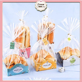 Mua Set 50 Túi Đựng Bánh Cookie Size Lớn Kèm Đế Giấy Và Dây Buộc