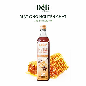 Mật ong chai thủy tinh 520ml [100% NGUYÊN CHẤT HOA NHÃN] HSD: 2 năm