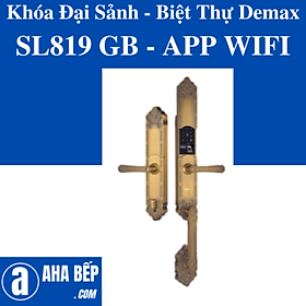 Khóa Đại Sảnh Biệt Thự Demax SL819 GB - APP WIFI. Hàng Chính Hãng